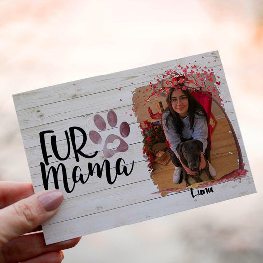 Personalized Crochet Doll with Photo Card "Fur Mama Pet Portrait"